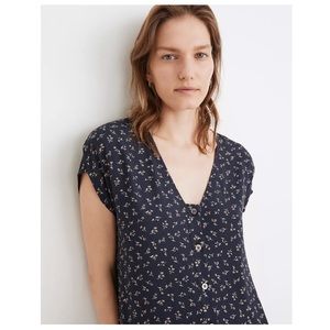 Madewell Easy Midi Dress in Spring Fling